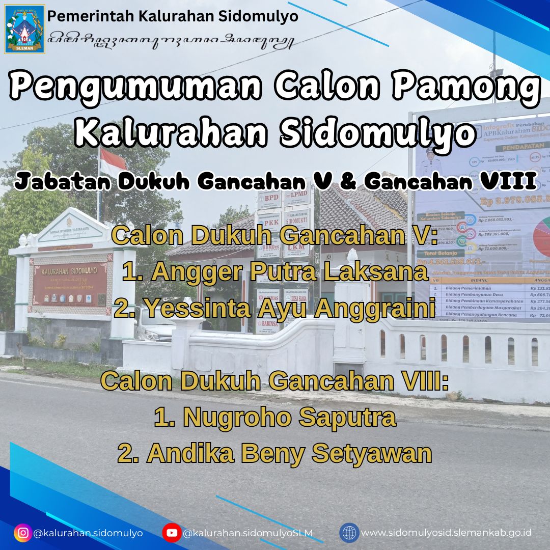Kandidat Dukuh Gancahan V dan Gancahan VIII