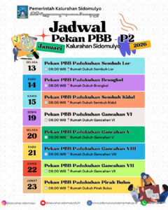 Informasi Jadwal Pekan Pembayaran PBB-P2 Bulan Januari 2026 Kalurahan Sidomulyo