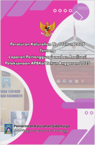 Laporan Pertanggungjawaban Realisasi APBKal Kalurahan Sidomulyo Tahun 2025